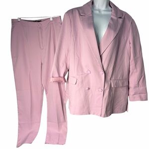 Missguided + Light Pink Pantsuit Set